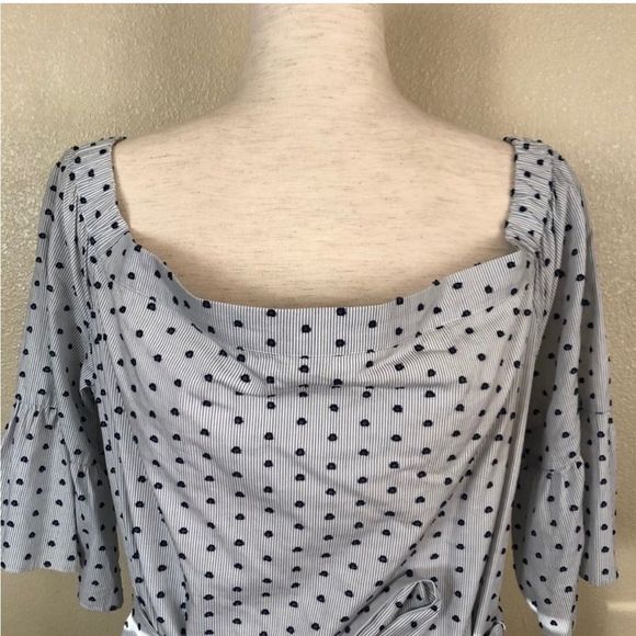 BananaRepublic off the shoulder polkadot dress, size medium  - Picture 8 of 10